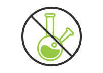 Vecctor image of complex chemical beaker with a crossed out line over it