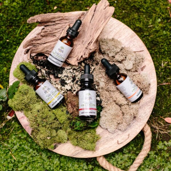 Bottles of CBD oil